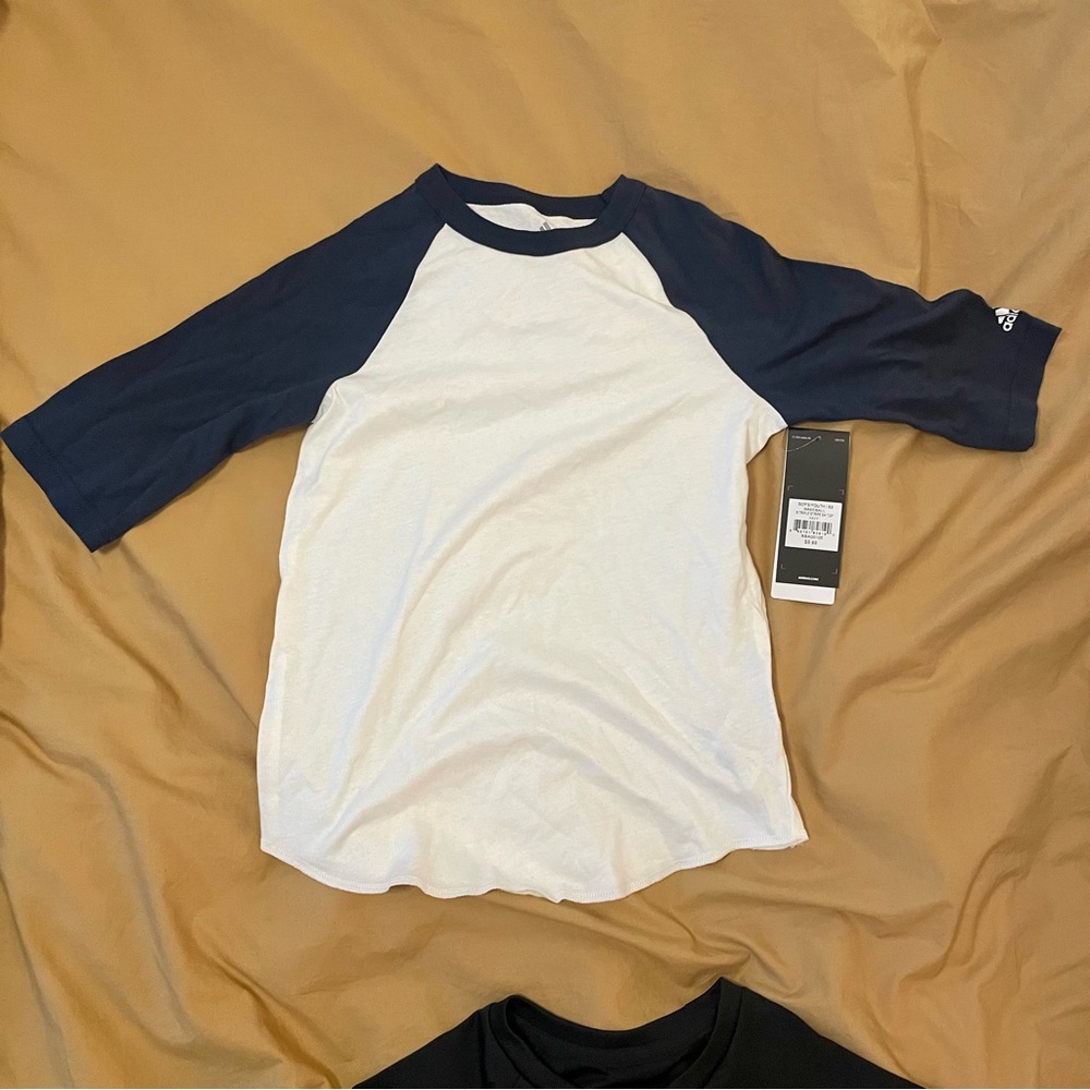 2 for 1 NWT boys adidas baseball shirts!  Size XS